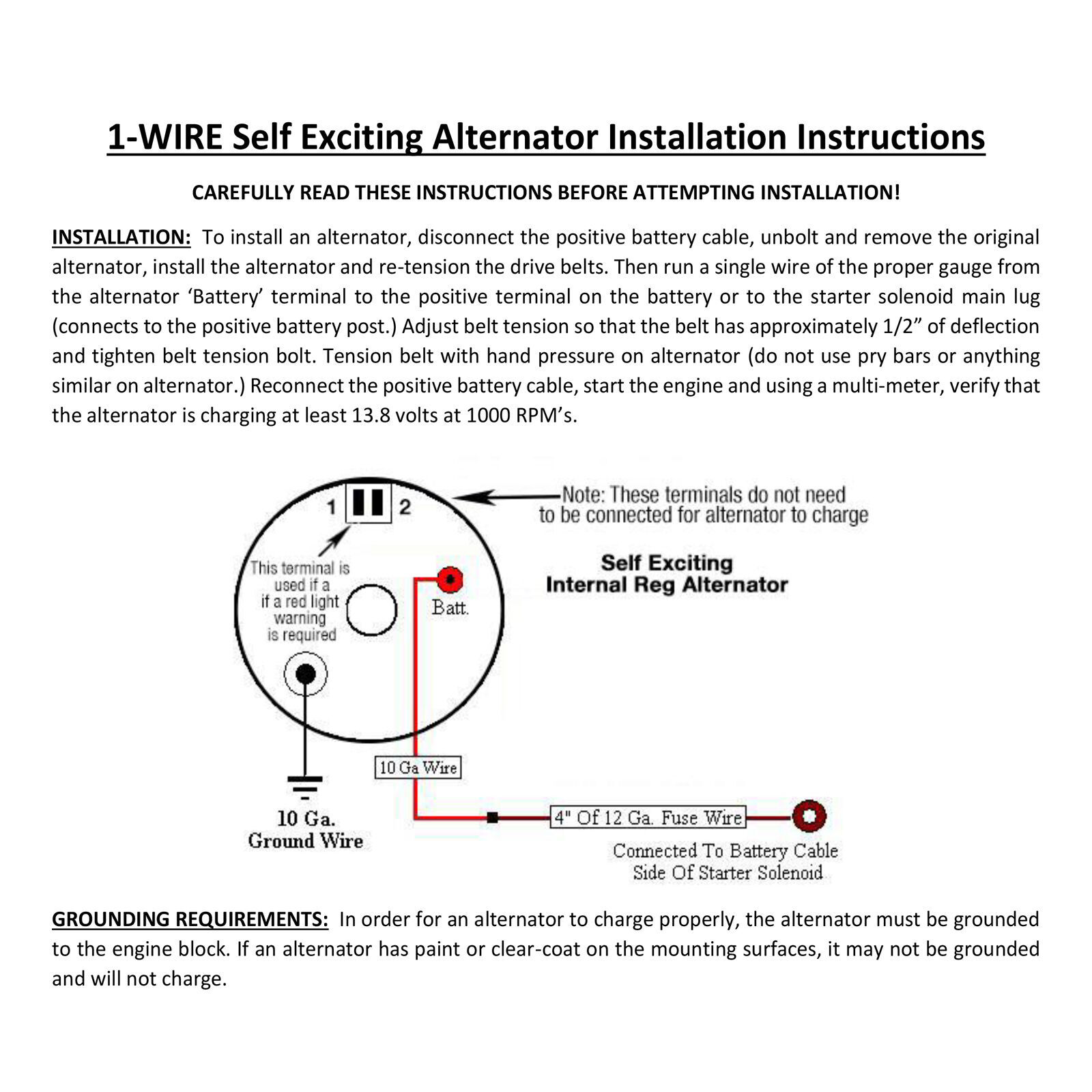 Self Exciting Alternator Wiring Diagram - INHERENTLYROMANTIC