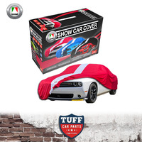 Autotecnica Indoor Show Car Cover Red With White Stripe Small (Suits Up To 4.0m)