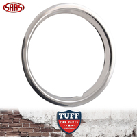 Genuine SAAS Premium 13” Triple Chrome Plated Steel Wheel Trim Ring (Single)
