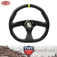 SASS Motorsport Drift Steering Wheel ADR 14” Black Leather Flat Bottom Position Indicator