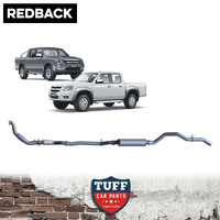 Redback Performance Exhaust Turbo Back Ford Ranger 01/2006-08/2011 (Muffler, With Cat)