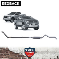 Redback Performance Exhaust Turbo Back Ford Ranger 3.2L 01/2011–09/2016 (Muffler Delete, With Cat)