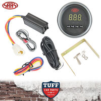 SAAS Turbo Timer Digital Gauge Black Face Dial 52mm Multi Colour + Fitting Kit