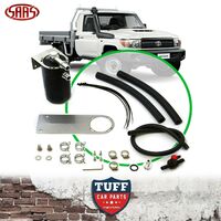 SAAS Black Oil Catch Can + Fitting Kit For Toyota Landcruiser 79 Series 09 - 21