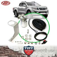 SAAS Polished Oil Catch Can + Fitting Kit For Nissan Navara NP300 D23 2015-2021