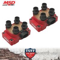 2 x MSD 8241 High Output Ignition Coil Pack AU Ford Falcon 5lt 302 V8 1998-2002