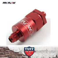 Proflow Competition Billet Reusable Fuel Filter 30 Micron Red -6AN -6 AN New