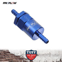 Proflow Competition Billet Reusable Fuel Filter 30 Micron Blue 1/2" Barb Inlet