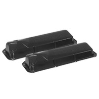 Proflow Valve Covers Stamped Steel Black for Ford Small Block 302 301C Pair