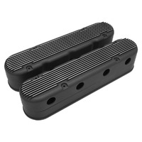 Proflow Valve Covers 4.25in Tall Cast Aluminium Satin Black Baffle for LS1 LS2 LS3 LS6 LS7 Chevrolet Holden Two-Piece