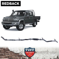 01/2012-10/2016 Toyota Landcruiser 79 Series Double Cab (Muffler, With Cat) Redback Performance Exhaust Turbo Back 