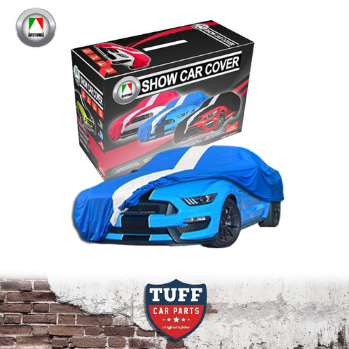 Autotecnica Indoor Show Car Cover Blue With White Stripe Medium (Suits Up To 4.5m)