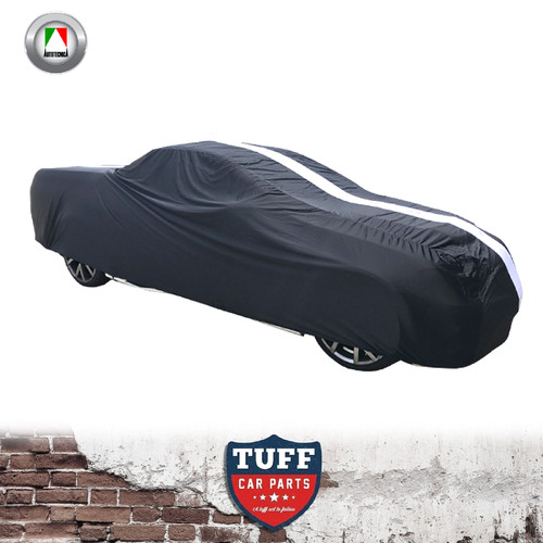 Autotecnica Indoor Show Car Cover Black With White Stripe For Ute (Up To 5.2m)
