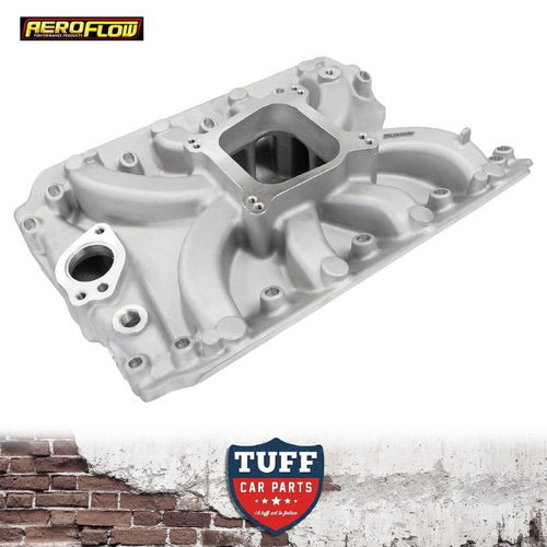 Aeroflow Intake Manifold Low-Rise Single Plane for Holden 304 308 VN Heads V8 Natural Finish
