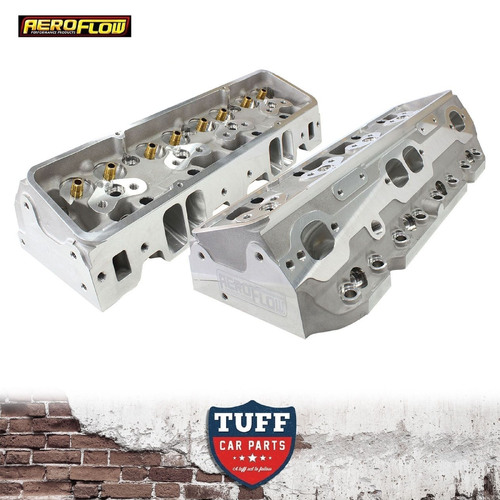 Small Block Chev 327 350 400 213cc Aeroflow Performance CNC Ported Aluminium Cylinder Heads with 68cc Chamber (Pair)