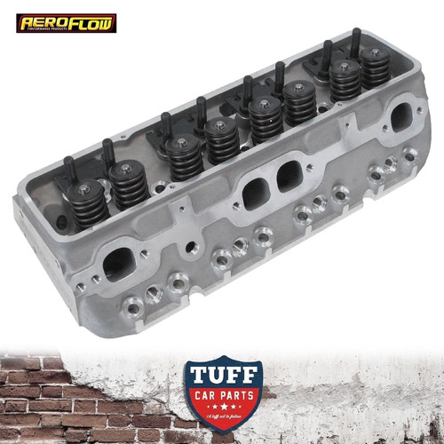 Small Block Chev 327 350 400 212cc Complete Aeroflow Performance Aluminium Cylinder Heads with 66cc Chamber (Pair)