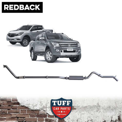 01/2011-09/2016 Ford Ranger 3.2L (Resonator, With Cat) Redback Performance Exhaust Turbo Back