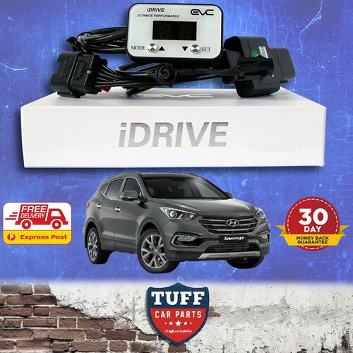 Hyundai Santa Fe 2015 - 2018 iDrive EVC Ultimate9 Electronic Throttle Controller with White Faceplate