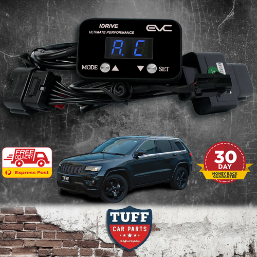 Jeep Grand Cherokee WK2 WK 2 2011 - 2021 iDrive EVC Ultimate9 Electronic Throttle Controller with Black Faceplate