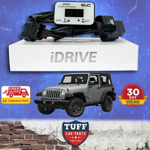 Jeep Wrangler JK 2007 - 2018 iDrive EVC Ultimate9 Electronic Throttle Controller with White Faceplate