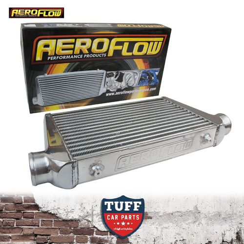 Aeroflow 450x300x76 Alloy Intercooler Polished with 3" Inlet Outlet AF90-1001