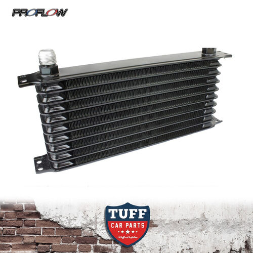 Proflow Auto Transmission Oil Cooler 10 Row 340 X 135 X 50 -10AN Fittings New